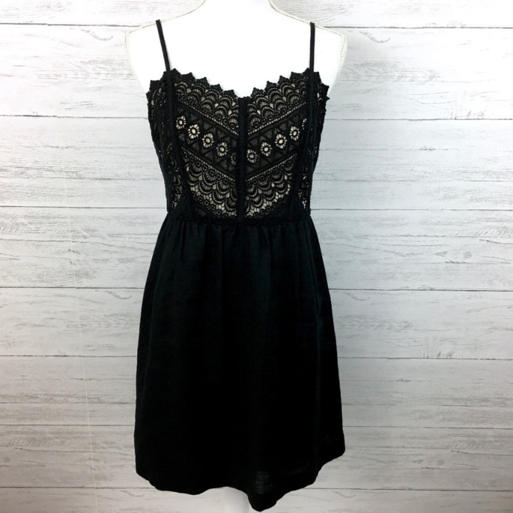 LOFT Dress with Crochet Top